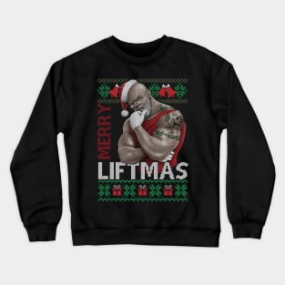 Merry Liftmas Ugly Christmas Gym Workout Gift Mens 5 Crewneck Sweatshirt